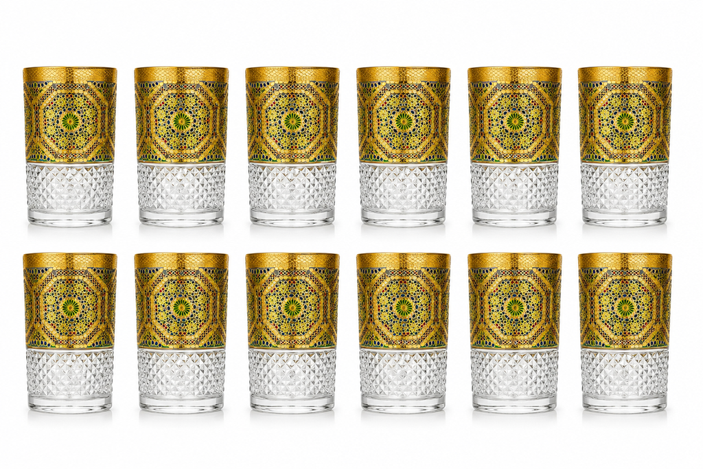 12 Theeglazen Malaki - set van 12