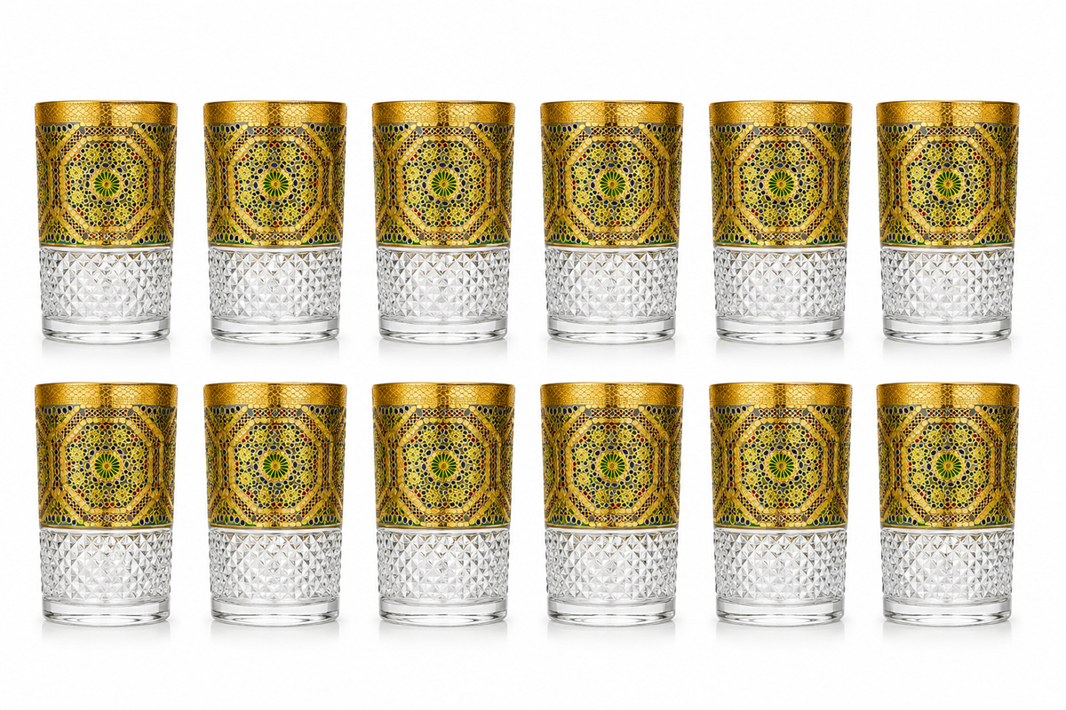 12 Theeglazen Malaki - set van 12