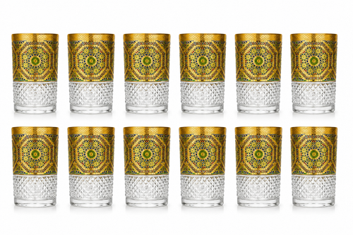 12 Theeglazen Malaki - set van 12