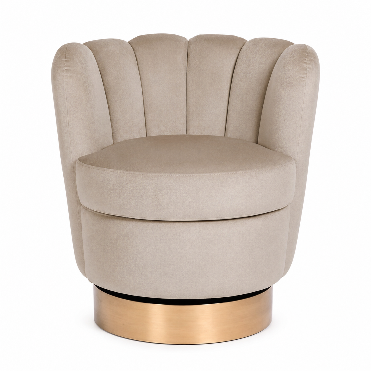 Fauteuil Verance Taupe op witte achtergrond