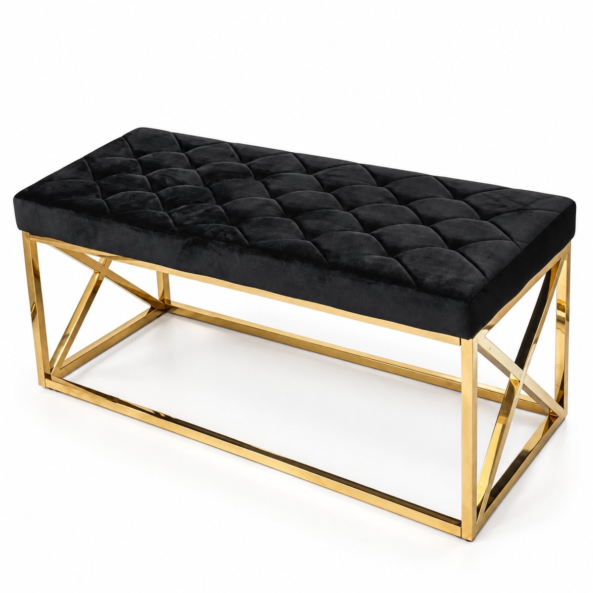 Halbank black met goudkleurig onderstel - hoofdfoto
