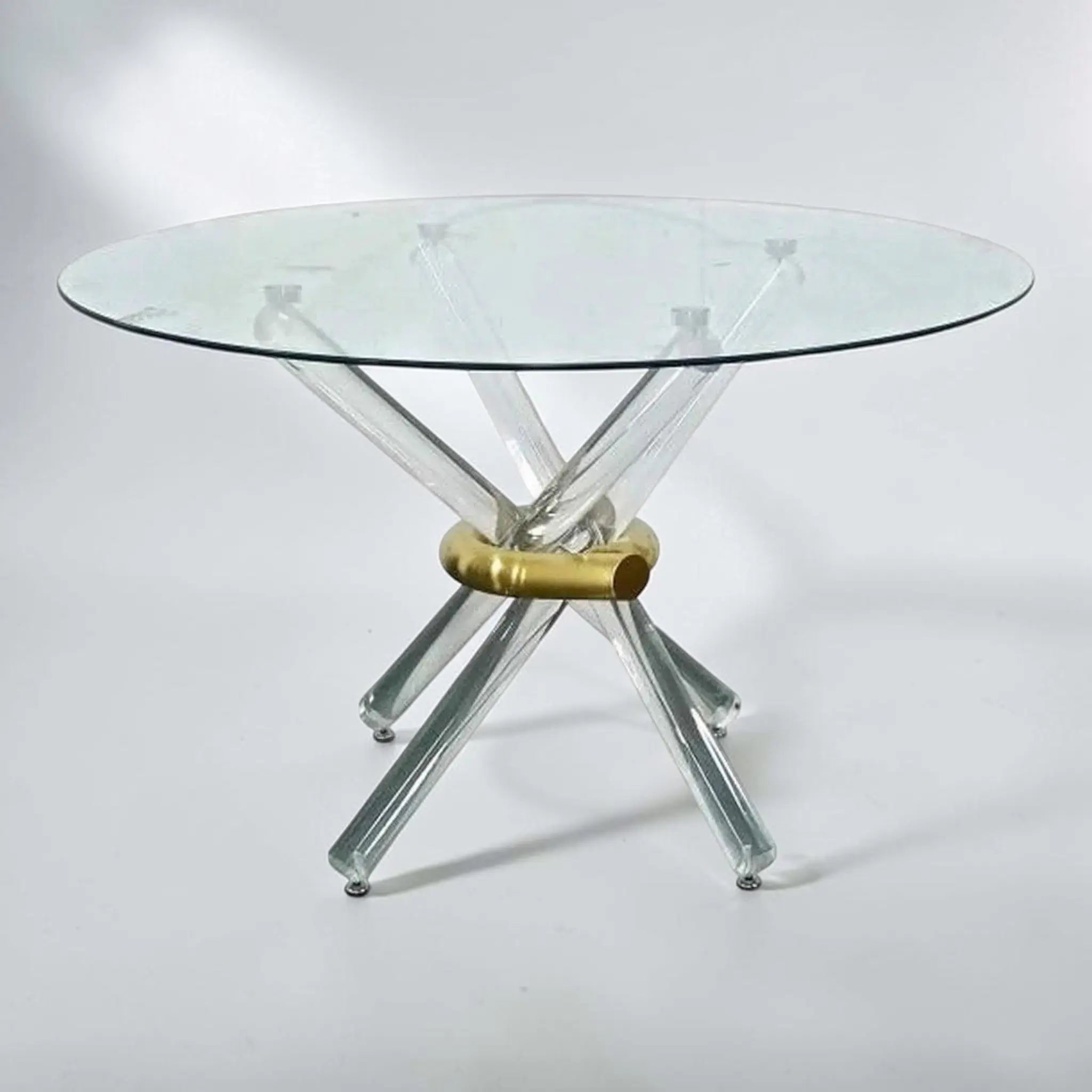 Noor Eettafel Brush Gold 120Ø Bazaarwinkel