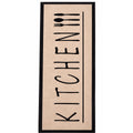Keukenloper KITCHEN Beige Zwart 80 x 200 cm hoofdfoto