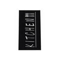 Keukenloper KITCHEN zwart 80x200 hoofdfoto