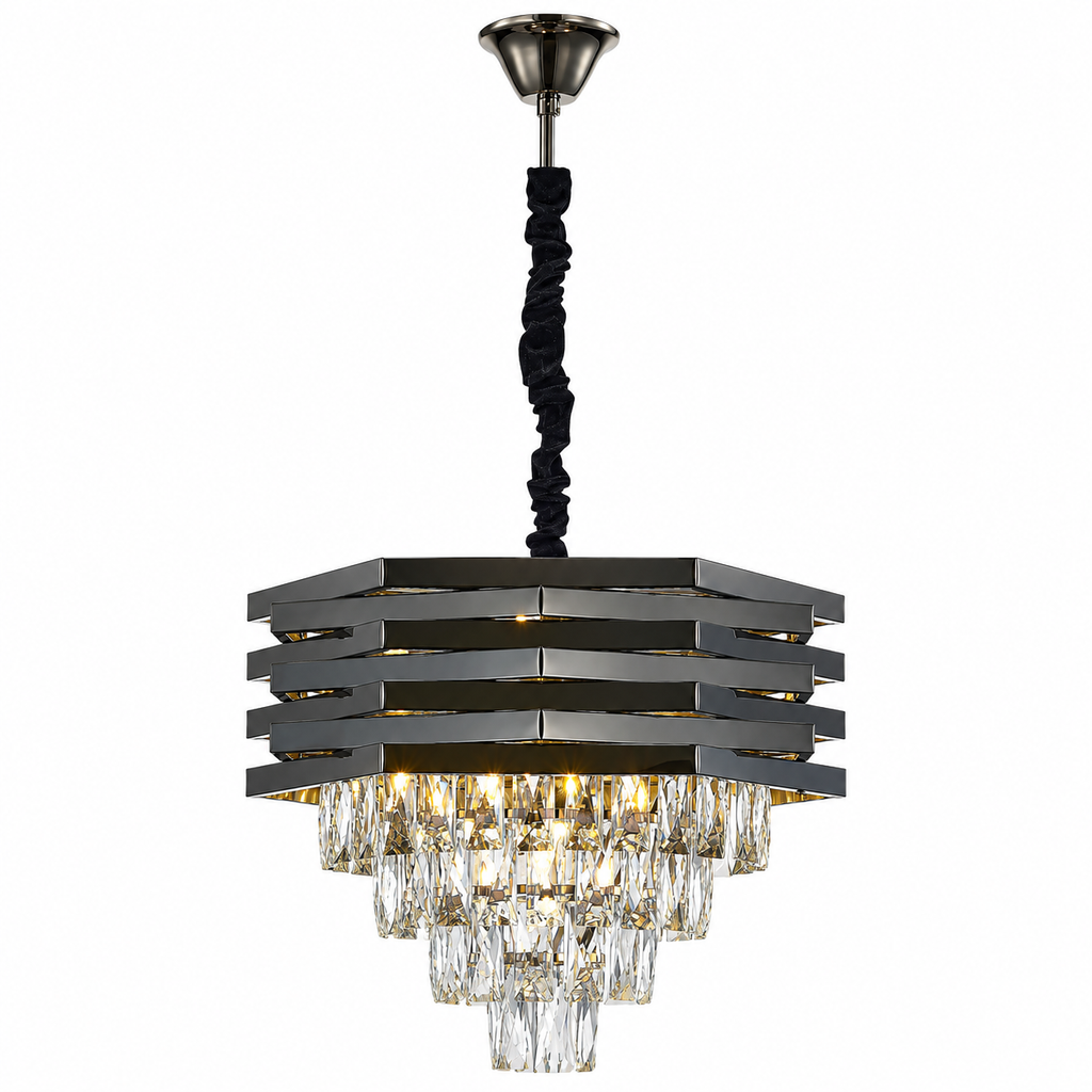 Kristallen hanglamp smoke