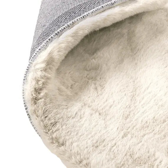 Fluffy Tapijt Crème - Bazaarwinkel