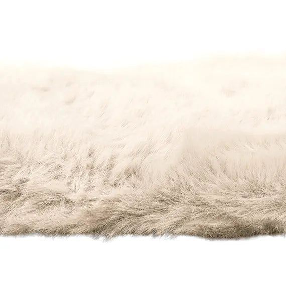 Fluffy Tapijt Crème - Bazaarwinkel