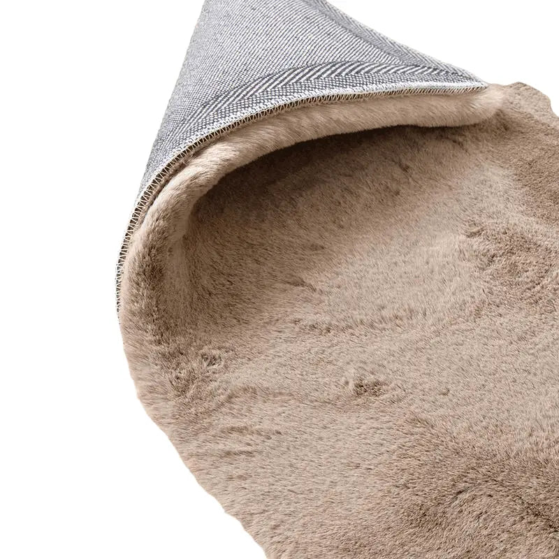 Fluffy Tapijt Taupe - Bazaarwinkel