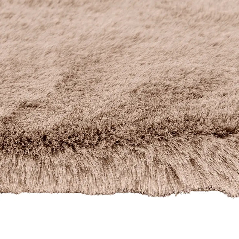 Fluffy Tapijt Taupe - Bazaarwinkel